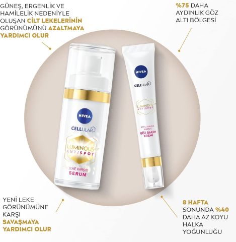 Nivea Cellular Luminous630 Koyu Halka Karşıtı Göz Bakım Kremi 15 ml
