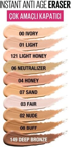 Maybelline New York Instant Anti Age Eraser Kapatıcı Light Honey No: 121