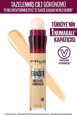 Maybelline New York Instant  Anti-Age Eraser Concealer Kapatıcı No: 06 Neutralizer