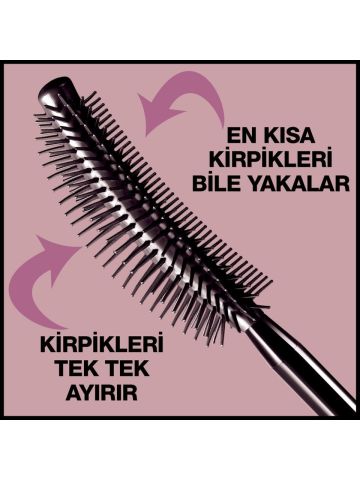 Maybelline New York Lash Sensational Mascara Cıls Kıvrım & Hacim Etkili Siyah Maskara