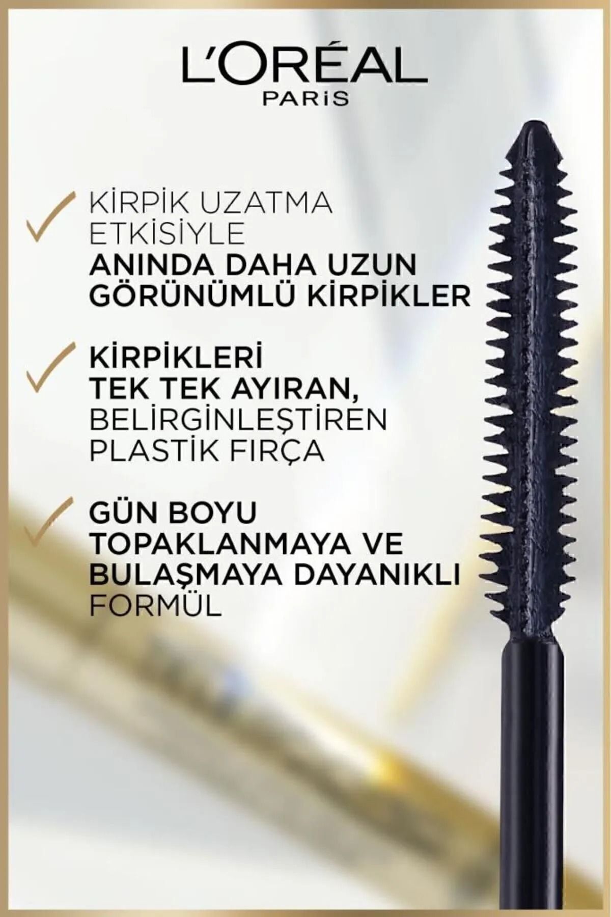 L'Oreal Paris Telescopic Siyah Uzun Görünüm Veren Maskara
