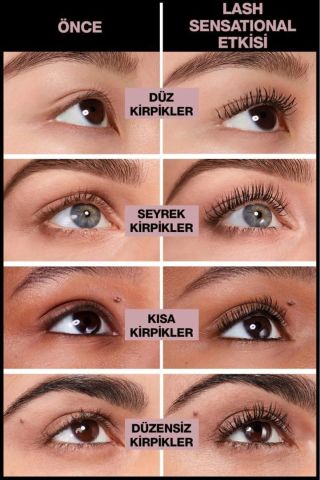 Maybelline New York Lash Sensational Intense Ekstra Siyah Maskara Yelpaze Etkili
