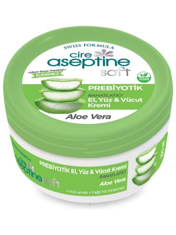 Cire Aseptine Soft Prebiyotik Aloevera El Yüz Kremi 100 Ml