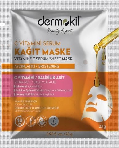 Dermokil Coolegen C Vitamin Serum Kağıt Maske