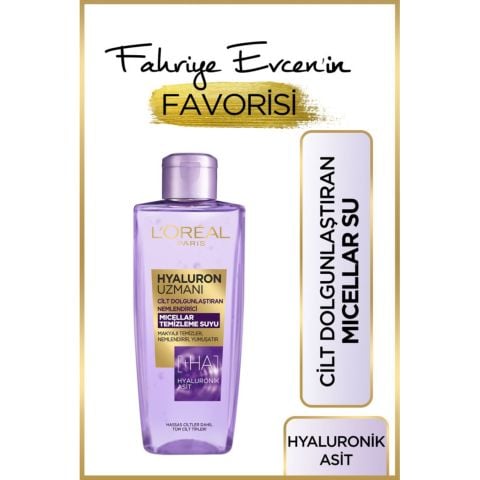 Loreal Paris Hyaluron Uzmanı Cilt Dolgunlaştıran Micellar Temizleme Suyu 200 Ml