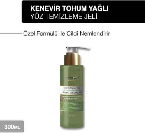 Dermokil Kenevir Tohumu Yağlı Yoğun Nemlendirici Yüz Yıkama Jeli 300 ml