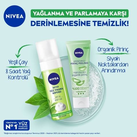 Nivea Detox Yüz Yıkama Köpüğü 150 ml