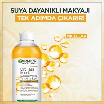 Garnier Çift Fazlı Micellar Makyaj Temizleme Suyu 400ml