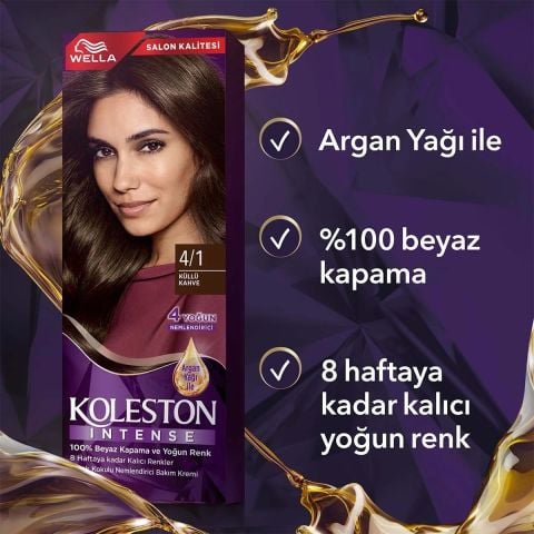 Wella Koleston Intense Saç Boyası 4/1 Küllü Kahve