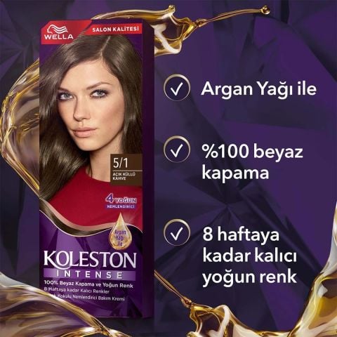 Wella Koleston Intense Saç Boyası Açık Küllü Kahve 5/1