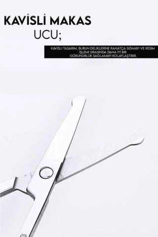 MUJGAN Burun Makası Gümüş Paslanmaz Çelik MJGN-A1