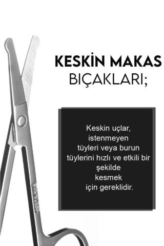 MUJGAN Burun Makası Gümüş Paslanmaz Çelik MJGN-A1