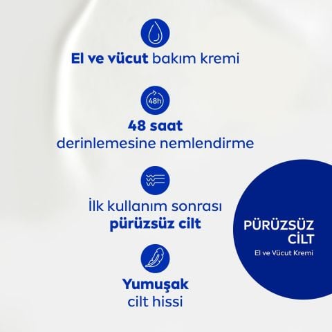 Nivea Pürüzsüzleştirici El & Vücut Bakım Kremi Shea Yağı 400ml