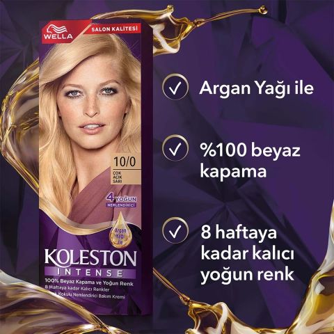 Wella Koleston Intense Saç Bayası 10.0 Çok Açık Sarı