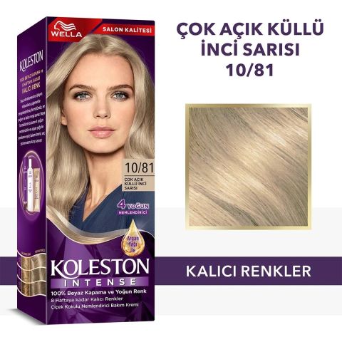 Wella Koleston Intense Saç Boyası 10/81 Çok Açık Küllü İnci Sarısı