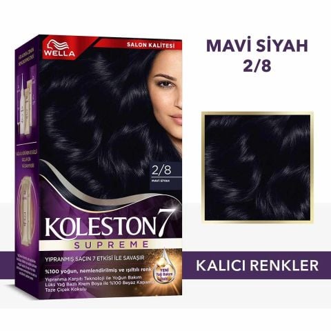 Wella Koleston Supreme Saç Boyası 2/8 Mavi Siyah