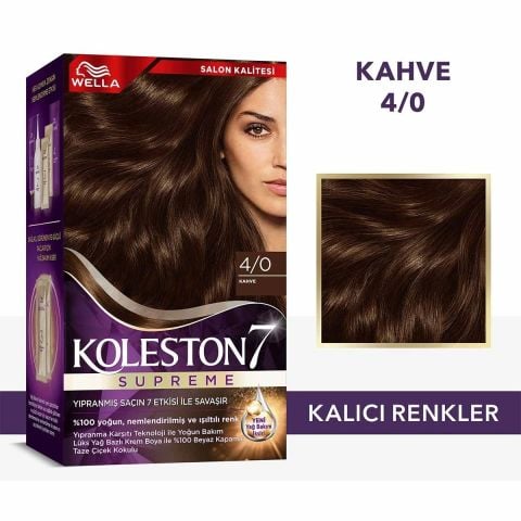 Wella Koleston Supreme Saç Boyası Kahve 4/0