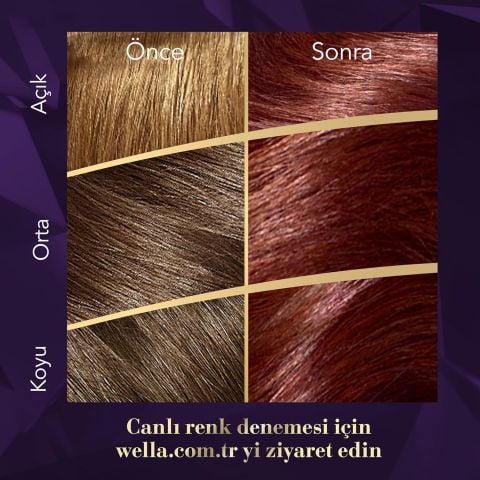 Wella Koleston Supreme 4/66 Sıcak Kızıl Set Boya