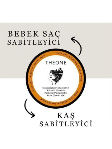 Theone Saç ve Kaş Sabitleyici Wax 50 ml