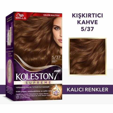 Wella Koleston Supreme Kit 5/37 Kışkırtıcı Kahve