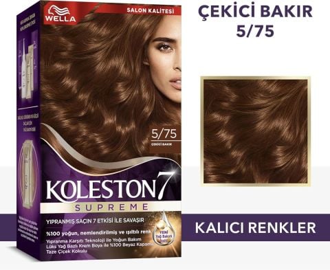Wella Koleston Supreme Kit 5/75 Çekici Bakır