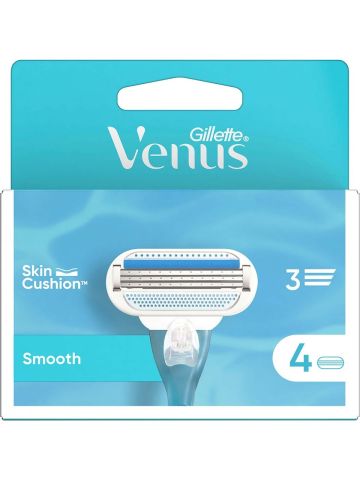 Gillette Venüs Smooth Kadın Tıraş Bıçağı 4'lü Yedek