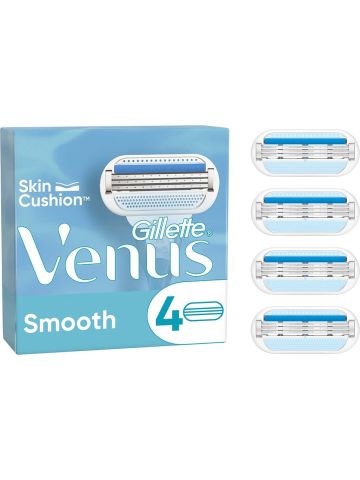 Gillette Venüs Smooth Kadın Tıraş Bıçağı 4'lü Yedek