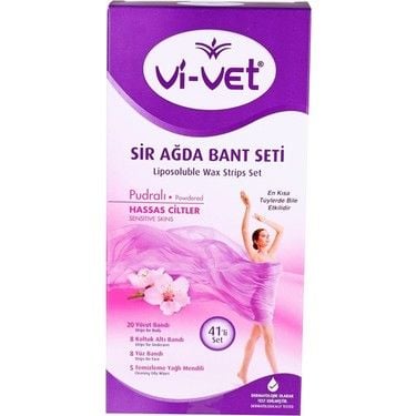 Vi-Vet Ağda Bantı Hassas Ciltler İçin Pudralı 41 Li