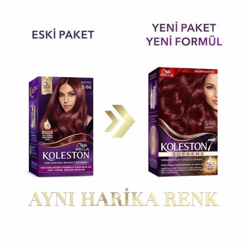 Wella Koleston Supreme Kit 5/66 Şarap Kızılı