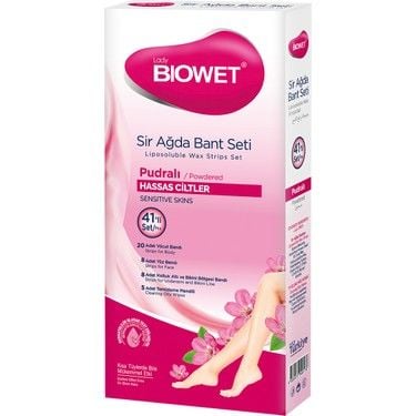 Biowet Sir Ağda Bant Seti Hassas Ciltler İçin 41 Lİ