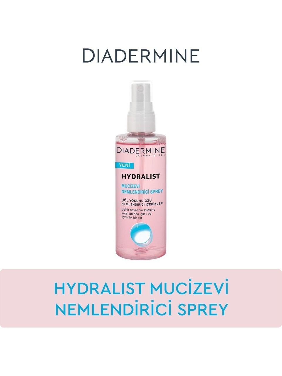 Diadermine Hydralist Glow Işıltı Veren Nemlendirici Sprey 100 Ml