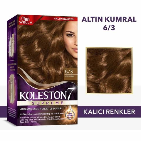 Wella Koleston Supreme Saç Boyası 6/3 Altın Kumral