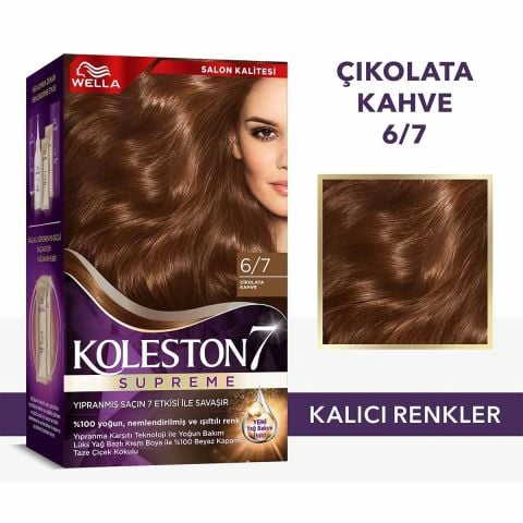 Wella Koleston Supreme Saç Boyası 6/7 Çikolata Kahve