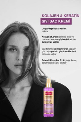 Bioblas Sıvı Saç Kremi Kolajen + keratin 200 ml