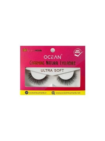 Ocean Solingen Doğal Takma Kirpik Doğal Kıl Yapısı Tekrar Uygulanabilir Kirpik ASU-694