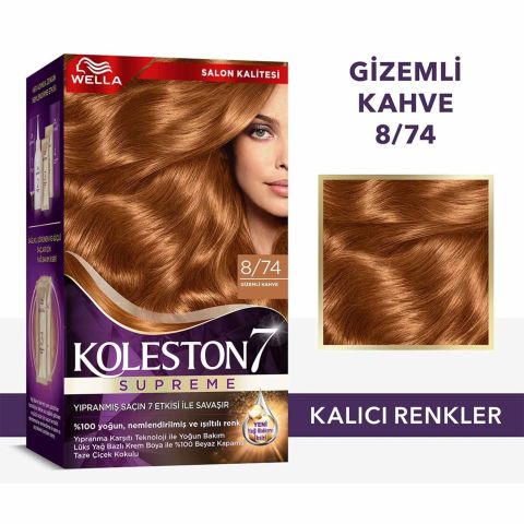 Wella Koleston Supreme Kit 8/74 Gizemli Kahve