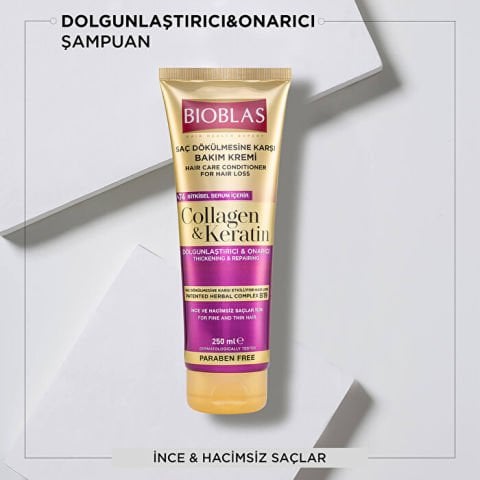 Bioblas Collagen Keratin Saç Dökülmesine Karşı Saç Kremi 200ml