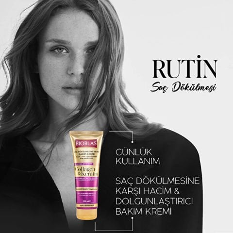 Bioblas Collagen Keratin Saç Dökülmesine Karşı Saç Kremi 200ml