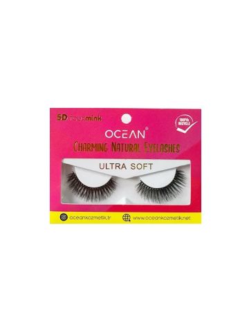 Ocean Solingen Doğal Takma Kirpik Doğal Kıl Yapısı Tekrar Uygulanabilir Kirpik ASU-696
