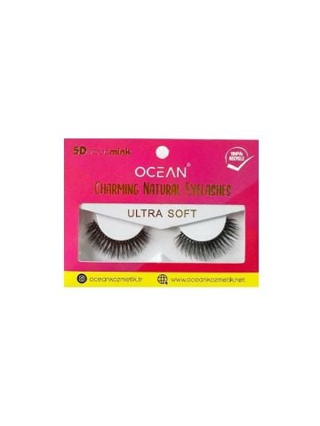 Ocean Solingen Doğal Takma Kirpik Doğal Kıl Yapısı Tekrar Uygulanabilir Kirpik ASU-696