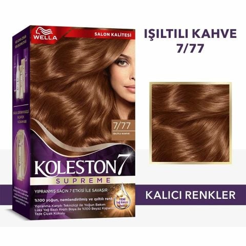 Wella Koleston Supreme Saç Boyası 7/77 Işıltılı Kahve