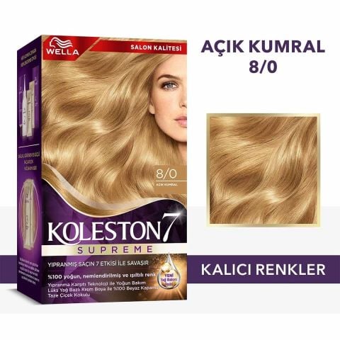 Wella Koleston Supreme Saç Boyası 8/0 Açık Kumral