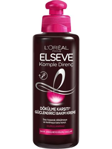 Loreal Paris Elseve Dökülme Karşıtı Güçlendirici Durulanmayan Bakım Kremi 200 ml