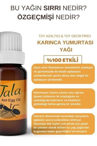 Tala Karınca Yumurtası Yağı Tüy Dökücü Tüy Azaltıcı Tüy İnceltici 20 Ml