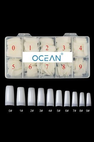 Ocean Solingen 500'Lü Yarım Ay Tips Protez Takma Tırnak Kemik 59S Kolay Uygulanabilir