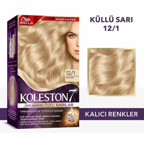 Wella Koleston Supreme Saç Boyası 12/1 Küllü Sarı