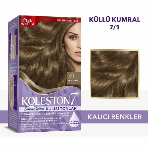 Wella Koleston Supreme Saç Boyası 7/1 Küllü Kumral (Sonsuz Işıltılı Küllü Tonlar)