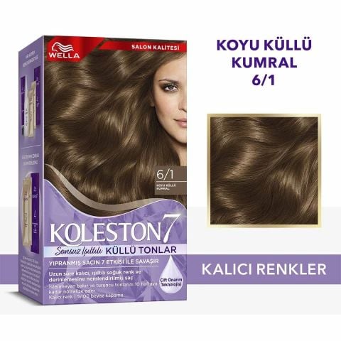 Wella Koleston Supreme Saç Boyası 6/1 Koyu Küllü Kumral