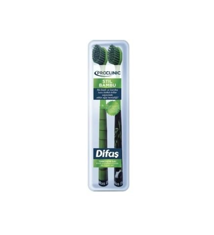 Difaş Proclinic Stil Bamboo Diş Fırçası 2'li