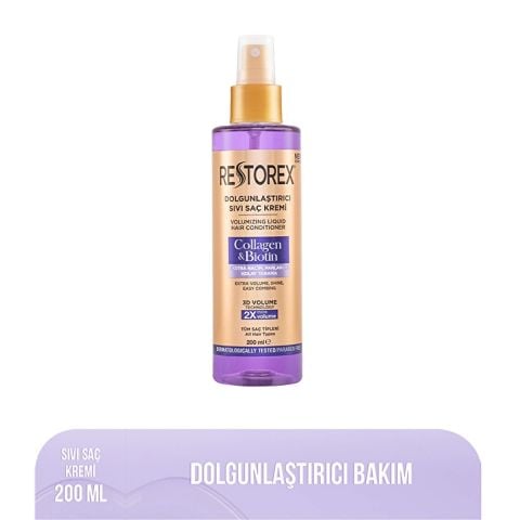 Restorex Collagen Biotin Dolgunlaştırıcı Sıvı Saç Kremi 200 ml